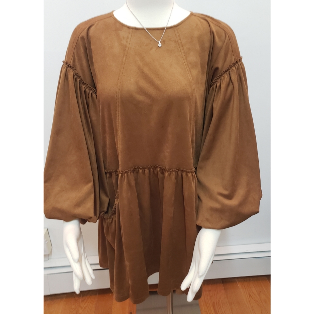 Free People Summer Love Vegan Suede Mini Dress - Picture 3 of 6